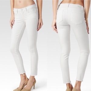 Paige White Verdugo Crop Jeans